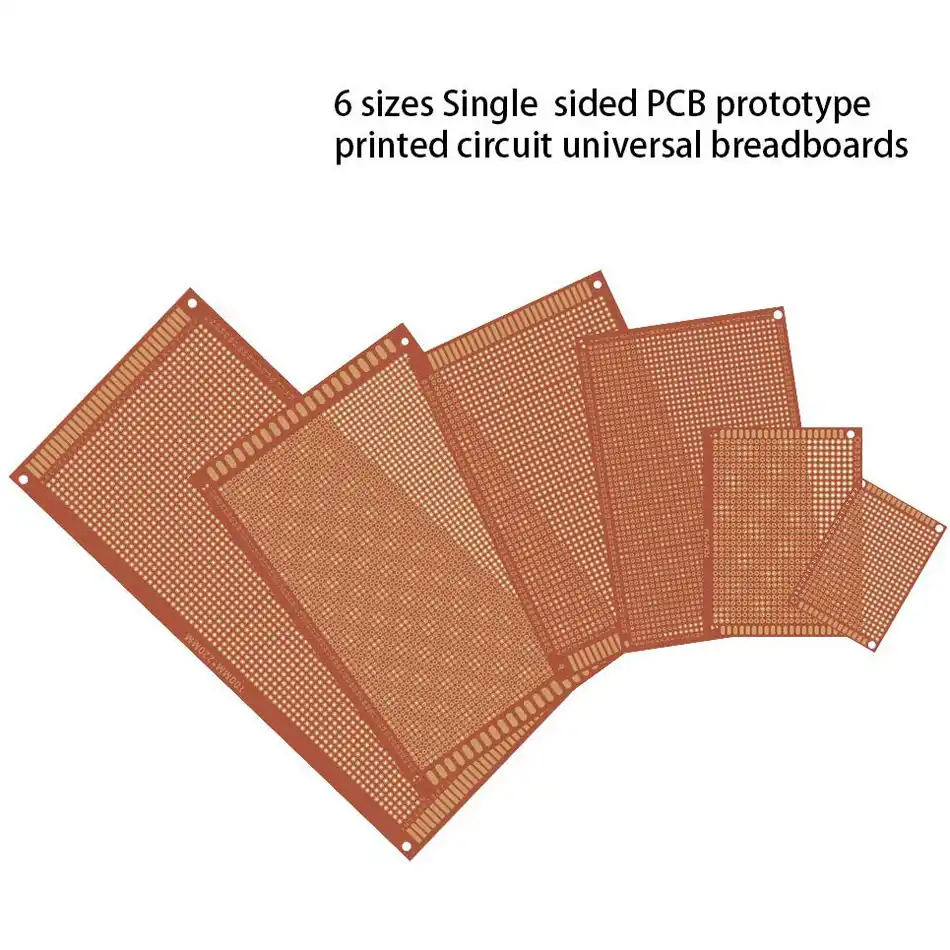 Bakélite PCB Carte Prototype Uncut Kit Pièces 5 Pièces Simple Face Pratique