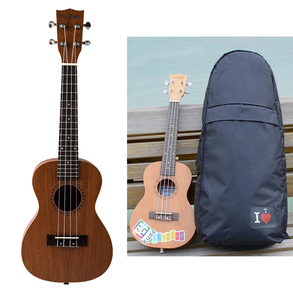 23 Inch Sapele Ukulele 4 Strings Met Palissander Toets Met 21/23 Inch Ukulele Gewatteerde Opbergtas Case 23 Inch Sapele Ukulele 4 Strings Met Palissander Toets Met 21/23 Inch Ukulele Gewatteerde Opbergtas Case