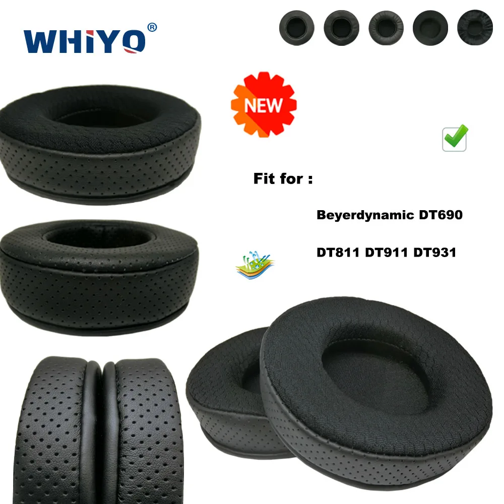 New upgrade Replacement Ear Pads for Beyerdynamic DT690 DT811 DT911 DT931 Headset Parts Leather Cushion Velvet Earmuff Headset replacement ear pads for jvc ha rx700 ha rx900 ha rx 700 900 headset parts leather cushion velvet earmuff headset sleeve cover