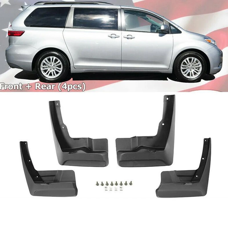 Брызговики Передние Задние для Toyota Sienna 2011