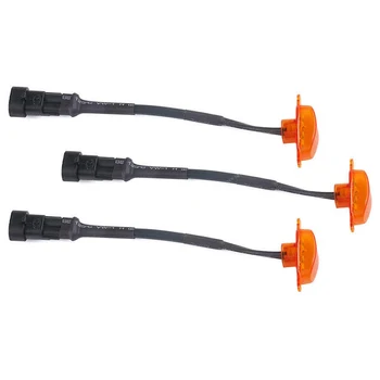 

3Pcs Led Grille Running Lamps, Front Bumper Hood Grille Led Light For 2004-2014 & 2014-Up Ford F150/F250 Raptor (Grille Not Incl