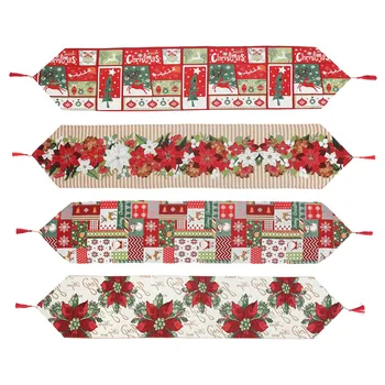 

Hot selling table flag Christmas cartoon christmas table flag creative European table tea table flag decorations