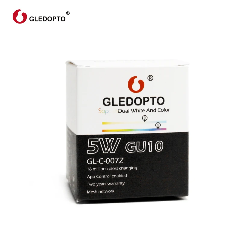 4 шт. GLEDOPTO Zigbee 3,0 RGB+ CCT 5 Вт GU10 умный Светодиодный точечный светильник умный дом AC100-240V диммер двойной светильник для работы с Amazon Echo Plus