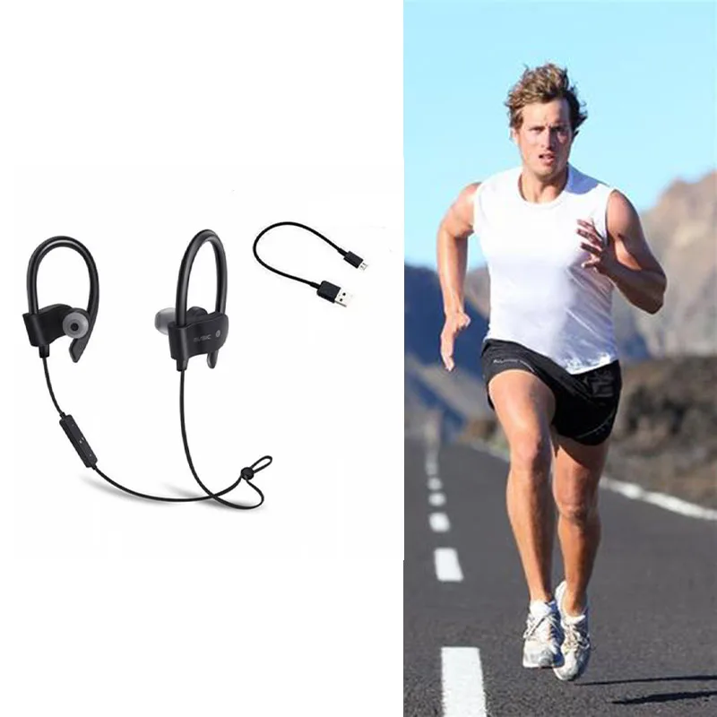 Bluetooth Wireless Earphone Stereo Ear Hook Sports Noise Reduction Earphones With Microphone Headset For Xiaomi IPhone Samsung