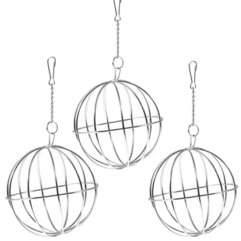 

3PCS Sphere Guinea Pig Hamster Rat Rabbit Feed Dispenser Hanging Ball Toy Rabbit Hay Feeder for Pets