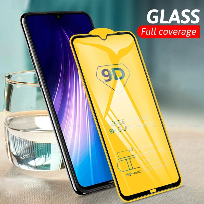 Настоящее Закаленное стекло 9D с полным покрытием для Xiaomi Redmi Note 7 Pro 7A 8 8A Защита