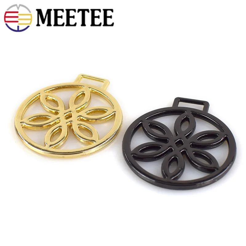 Meetee 5pcs Luggage Hardware Accessories Round Metal Zipper Puller Pendant Buckle DIY Shoe Buckles Jewelry Clothing Decoration | Дом и сад