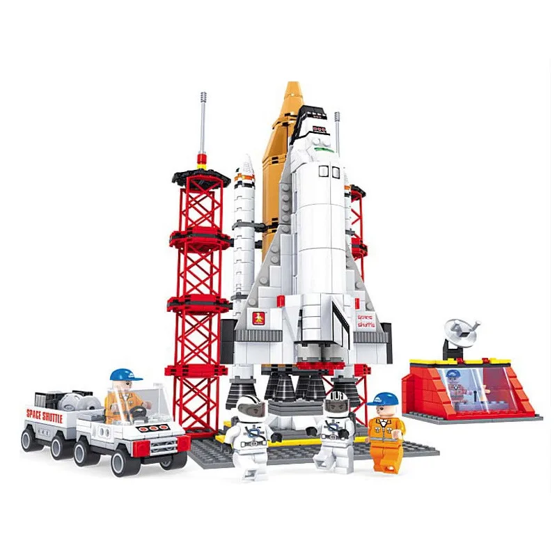 

Hot Osney Space Shuttle Launch Pad Spelling Building Blocks Educational Science and Assembly Toy Legao Technic Toys for Children
