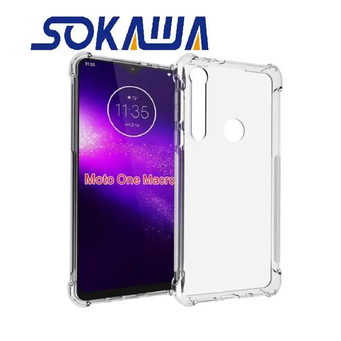 Для Motorola Moto G8 Plus чехол+ закаленное стекло Прозрачный мягкий ТПУ резиновый гелевый защитный чехол