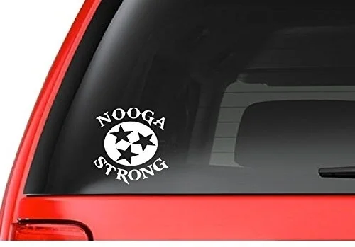 Nooga Strong(A4) Chattanooga, TN Tennessee поддержка виниловая наклейка на окно/Грузовик ноутбук/нетбук окно