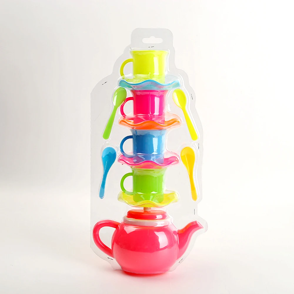 Kids Simulation Kitchen Toys Hot Children's Puzzle Play House Toy Fashion Environmental Protection Material Simulation Tea Set