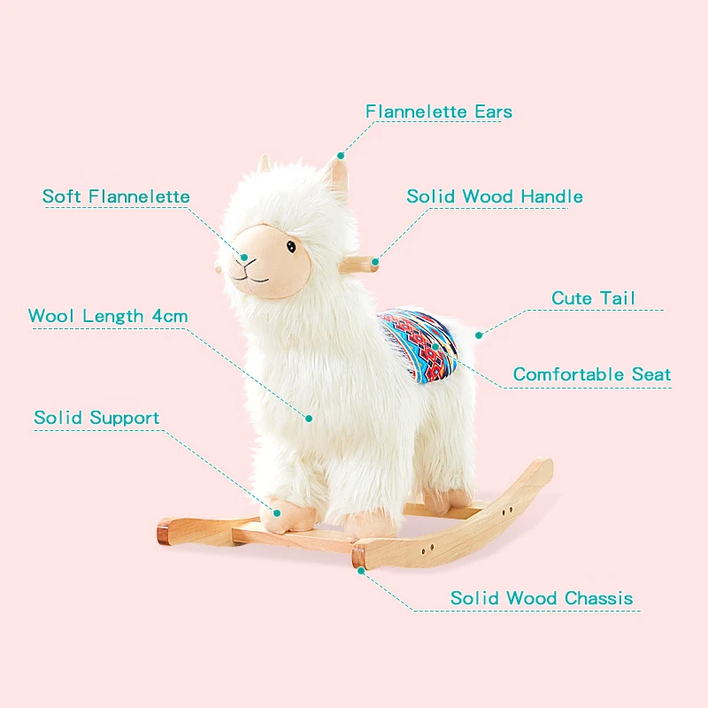 alpaca rocking horse