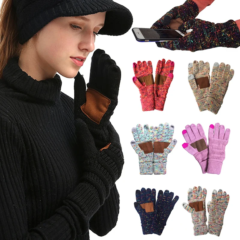 Guantes De Manopla Con Forro Polar - Unisex, Ideales Para Otoño/Invierno, Tamaño Único
