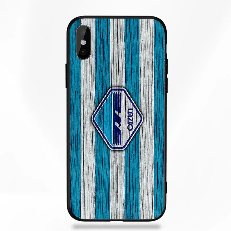 Чехол для телефона Immobile чехол для iphone DIY для Lazio FC чехол черный мягкий Уретановый Термопластик(tpu) для iphone 11Pro X XR XS MAX 7 8 7plus 6 6S 5S SE 5