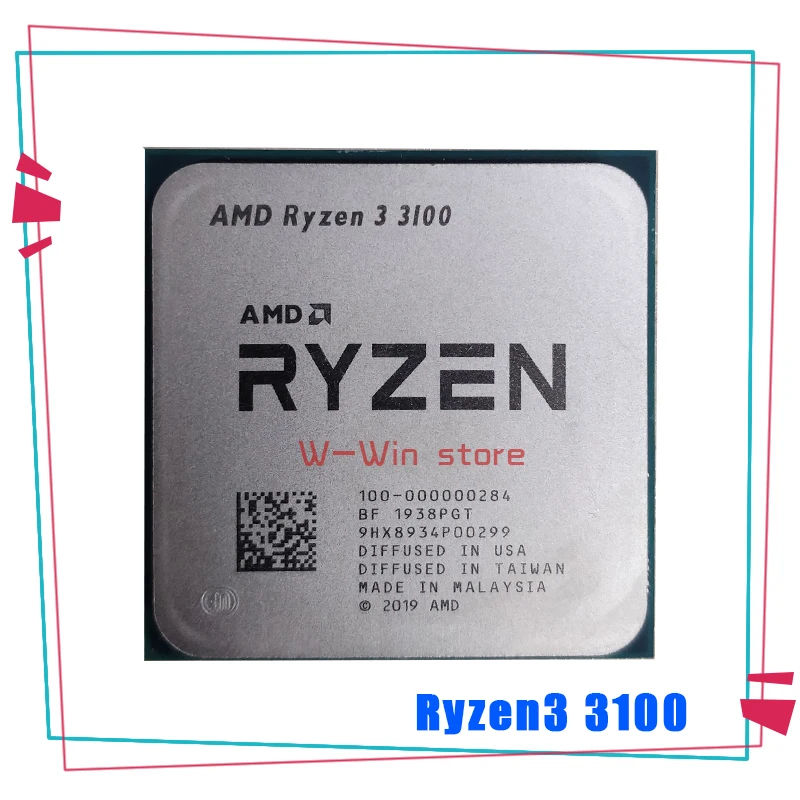 Amd ryzen 3 3100 r3 3100 3.6 ghz quad core oito thread 65w processador ...