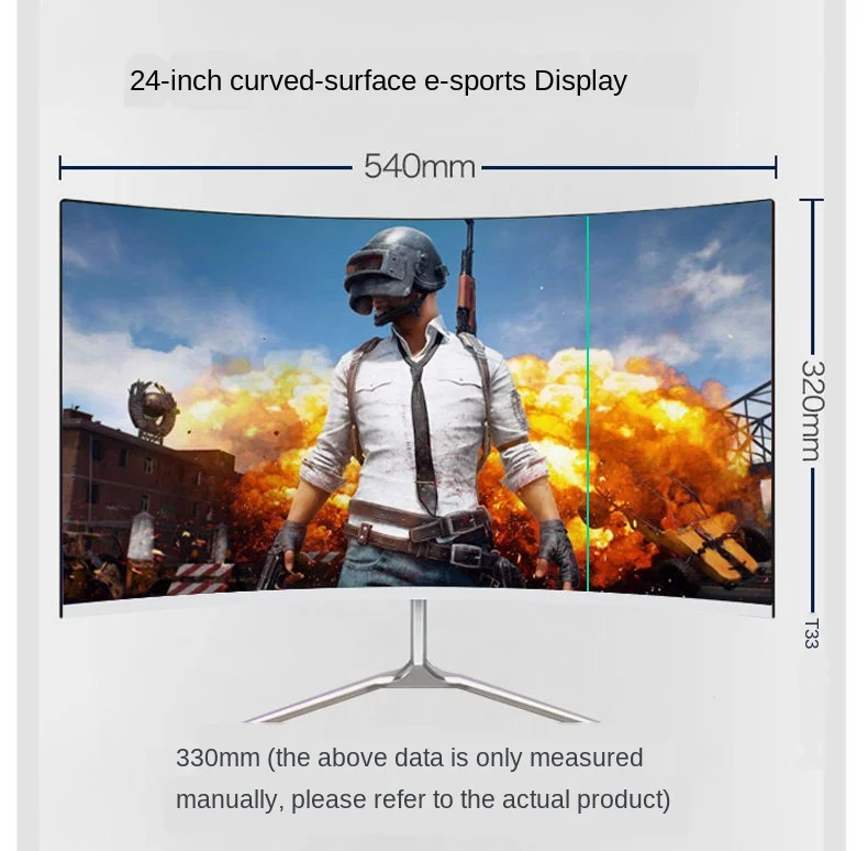 Monitor de Jogo sem Fronteiras Monitor de Uma Linha de Tela Lcd Computador 22 - 24 2732-polegada hd 8 jogo sem fronteiras computador monitor de uma linha de tela