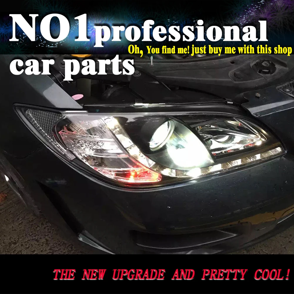 Автомобильные аксессуары для Mazda 3 светодиодный 2003 2008Headlight Mazda3 светодиодные фары