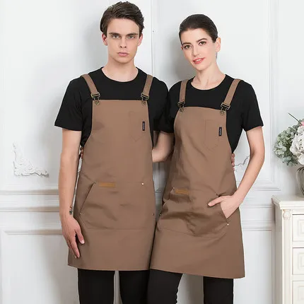 Джинсовый парусиновый передник бариста бармен пекарь шеф-повара ресторанная форма флорист плотник тату художника садовника Рабочая одежда - Цвет: 24