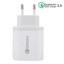 Зарядное устройство для мобильного телефона 3 USB, адаптер с европейской вилкой для быстрой зарядки для iphone X 7 8, huawei samsung S10, Xiaomi Redmi K20, зарядное устройство