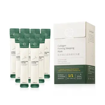 

Collagen Sleep Mask Wash Free Moisturizing Pore Contractile Care Cold Skin Mask Anti Purifies Film Wrinkle Repair Acne E4R3