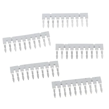 

5 Pcs Insertion Bridge EB10-6 For UK DIN Rail Terminal Accessories 80mm*22mm