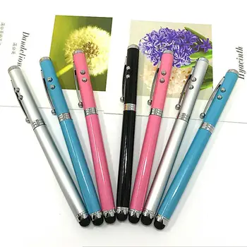 

13.5 cm Random Color Ballpoint Pen LED Light Pen Capacitive Tablet Stylus Pencil (contact For Phone For wholesale) B2O0