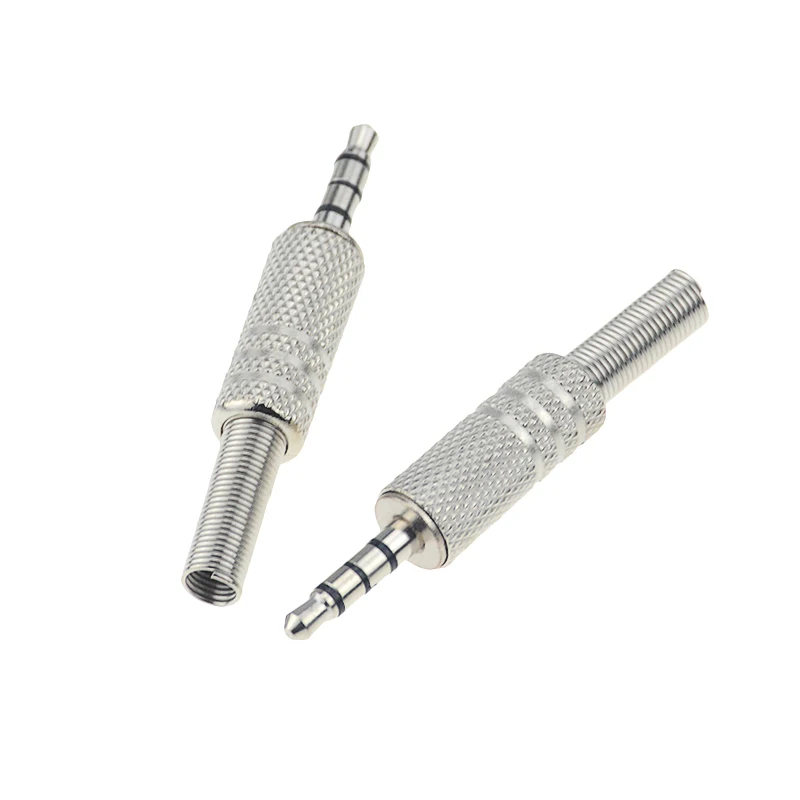 Permalink to 1pc Replacement 3.5mm 4 Pole Male Repair Headphones Audio Jack Plug Connector Soldering For Most Earphone Jack