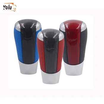 

YOLU Auto Transmission Gearstick for Opel Vectra Shifter Leather Automatic Gear Shift Knob Black/Red/Blue Universal Car-styling