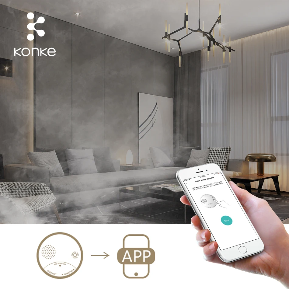 ZigBee пожарная сигнализация датчик дыма детектор газа вода погружение Наводнение детектор утечки Умный дом Безопасность Дистанционное управление на xiaomi