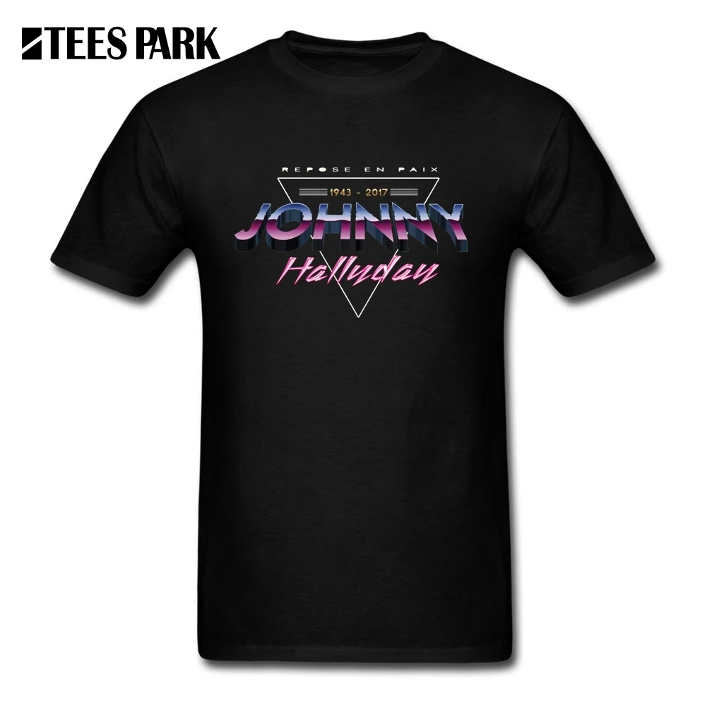 Футболка в стиле фанки с принтом Rock Star Джонни Холлидей приталенные футболки для