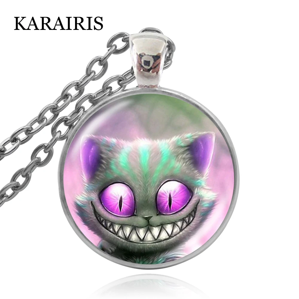 KARAIRIS 2020 Новое милое ожерелье с Чеширским котом ювелирные изделия красочной