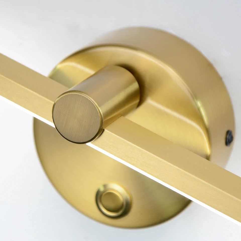 북유럽 LED 실내 벽 램프 8W 화이트/블랙 벽 조명 홈 침실 머리맡 거울 전면 Swith 벽 Sconce AC110V/220V