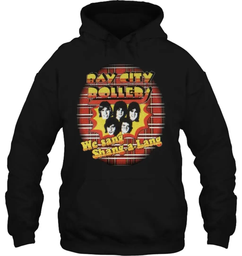 Мужская толстовка Bay City Rollers(Shang A Lang) 70's Band MLXL черная или белая женская уличная одежда