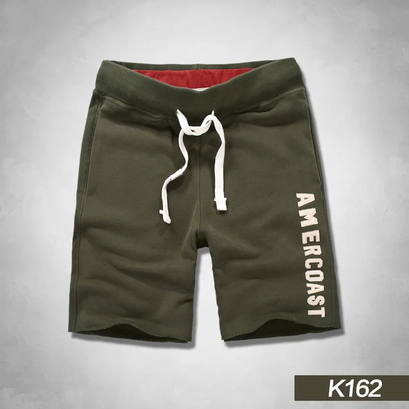K162 Army Green Новинка, мужские шорты,, повседневные пляжные шорты, качественные шорты с эластичной резинкой на талии, модные брендовые пляжные шорты размера плюс - Цвет: K162 Army Green