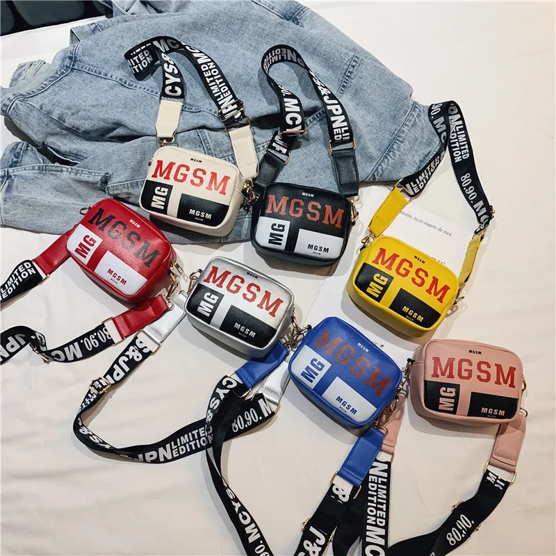 

Korean-style Children New Style Bag Versatile Lettered Square Sling Bag Fashion Men And Women Children Casual Haversack Shoulder