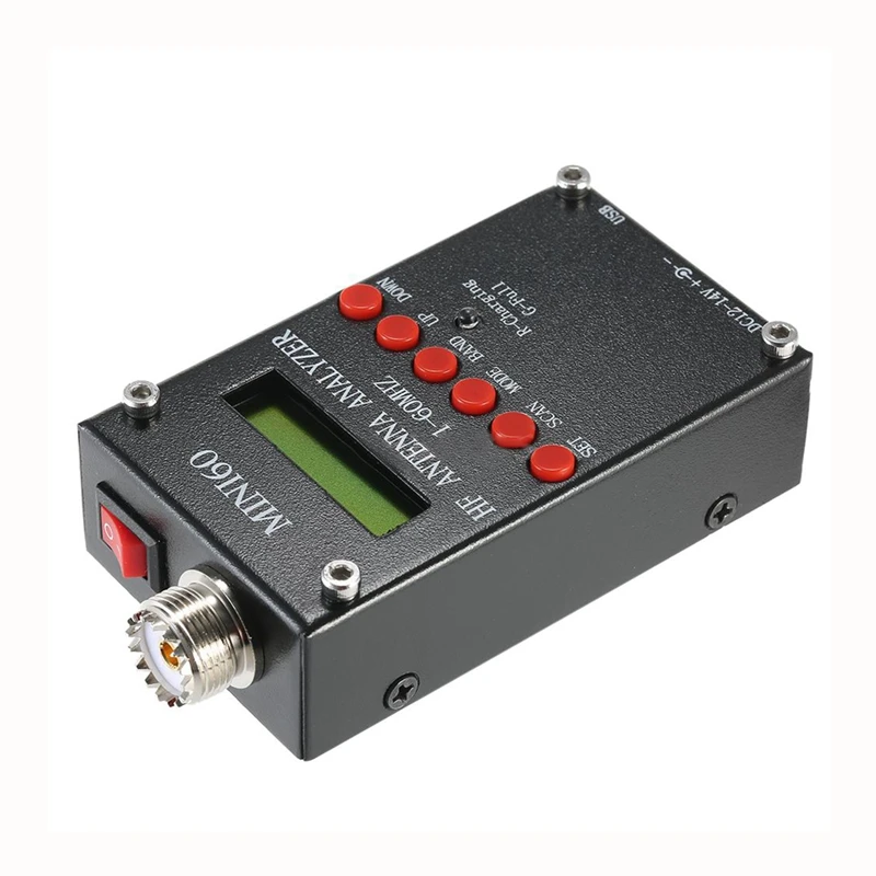 Mini60 1-60 МГц HF КСВ Антенный Анализатор метр для радио хоббистов V0T5