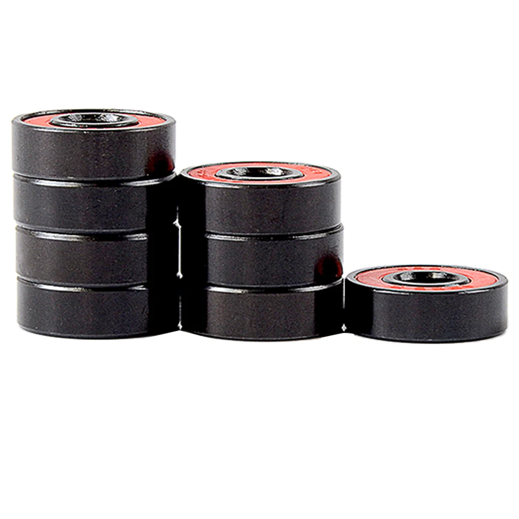8pcs Skateboard Bearing ABEC-9 608 Skate Longboard Roller Blade Wheel Ball