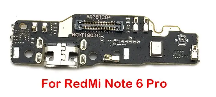 Redmi Note 6 Pro Док-разъем зарядное устройство для Xiaomi Redmi Note 7 6 5 5A Pro/Redmi Go 7 7A S2 USB зарядное устройство порт зарядки Шлейф плата - Цвет: Redmi Note 6 Pro