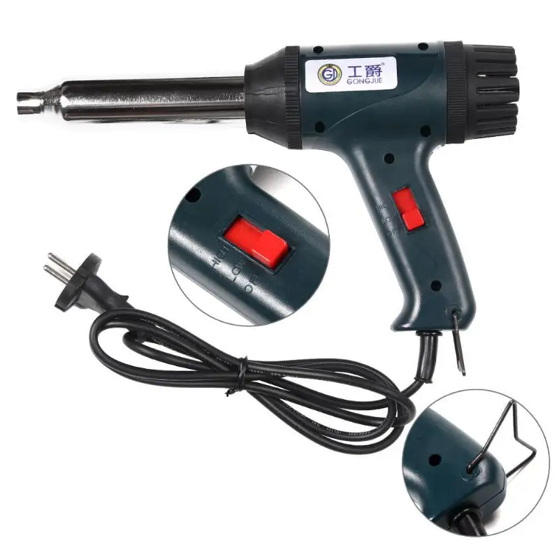 Plastic Welding Torch Hot air gun GJ-HQ7 700W 220V Thermostat Hot Air Blower Heat Gun Heater Soldering For car bumper Heat gun