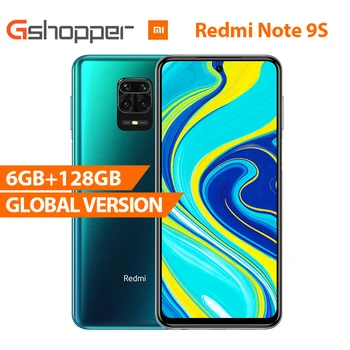 

Global Version Xiaomi Redmi Note 9S 6GB 128GB Note 9 S Snapdragon 720G 6.67'' FHD DotDisplay 5020mAh 48MP AI Camera 18W QC 3.0
