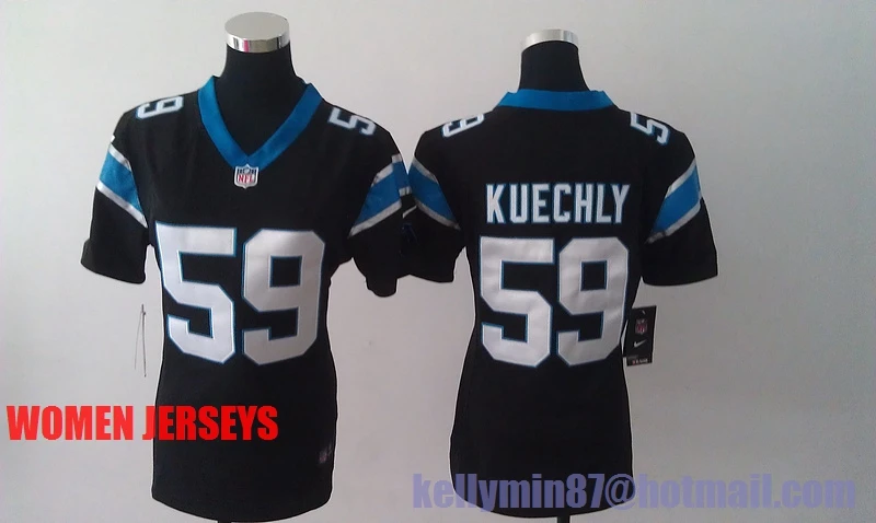 Бежевый Stitiched, Carolina s, Cam Newton, Luke Kuechly, Greg Olsen Для женщин Джерси - Цвет: Бежевый