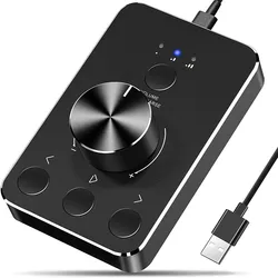 Volume Control Knob USB Computer Speaker Controller One-Click Mute Function and 3 Volume Control Modes Audio Adjust