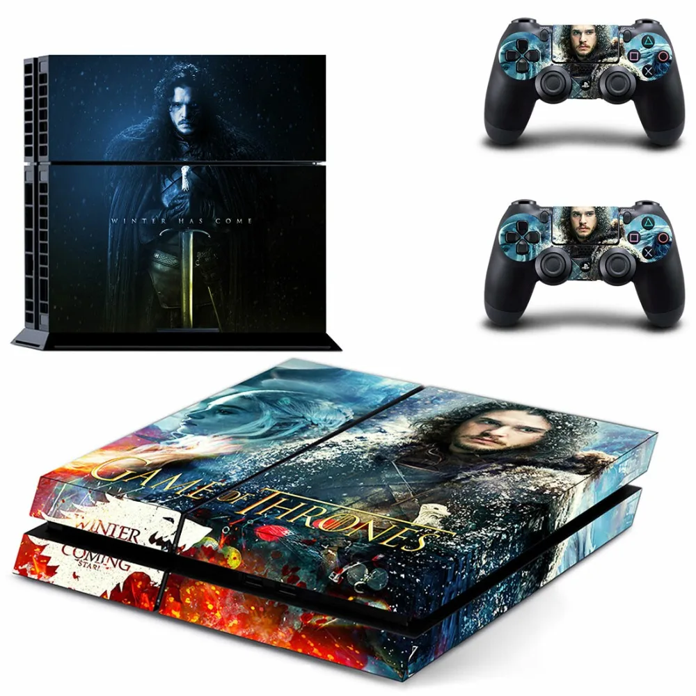 Игра престолов PS4 наклейка s Play station 4 кожа PS 4 наклейки Наклейки Обложка для playstation 4 PS4 консоль и контроллер Кожа винил - Цвет: Другое