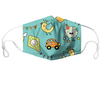 

HYCOOL Cute Cartoon Car Bird Print Women Men Children Face Mask Winter Outdoor Wind-proof Anti-Dust Mouth Masks Filters PM2.5