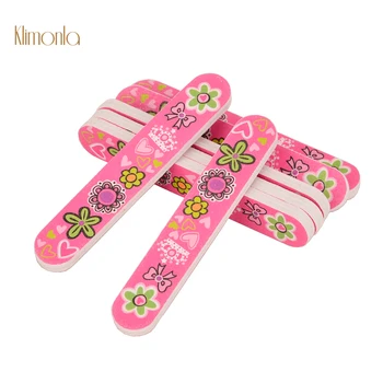 

New 50Pcs/lot Pink Small Nail Files 150 grit Lovely Flower Professional Manicure Pedicure Tools Disposable Nail Buffer File