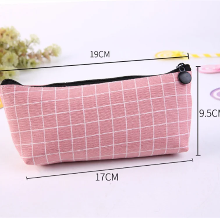 Канцтовары полосатый холщовый чехол для карандашей школьная сумка простой