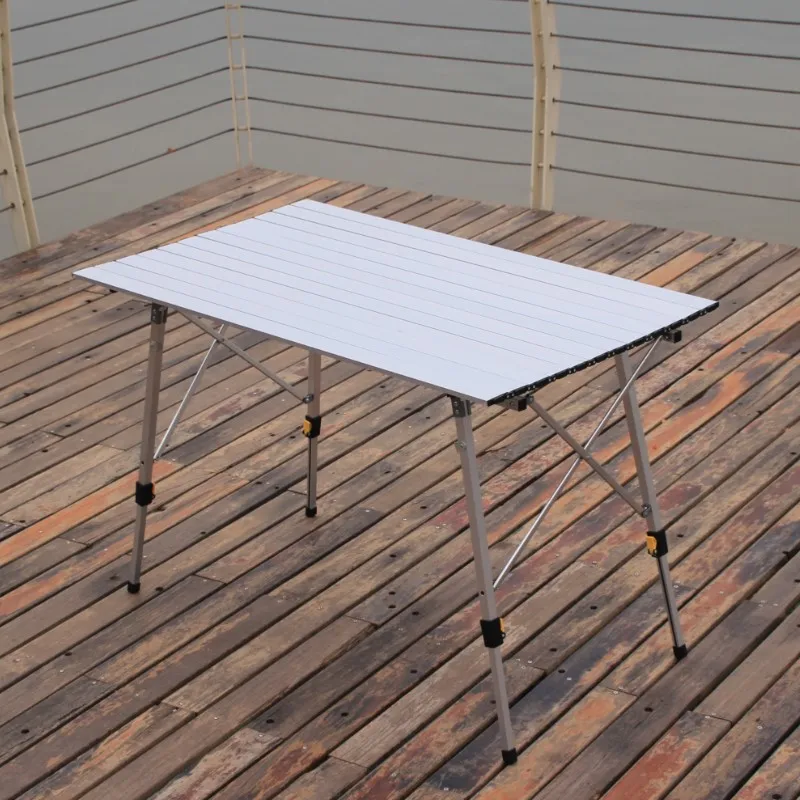 K-STAR Outdoor Folding Table Chair Camping Aluminium Alloy Picnic Table Waterproof Durable Folding Desk For 90*53*69cm New