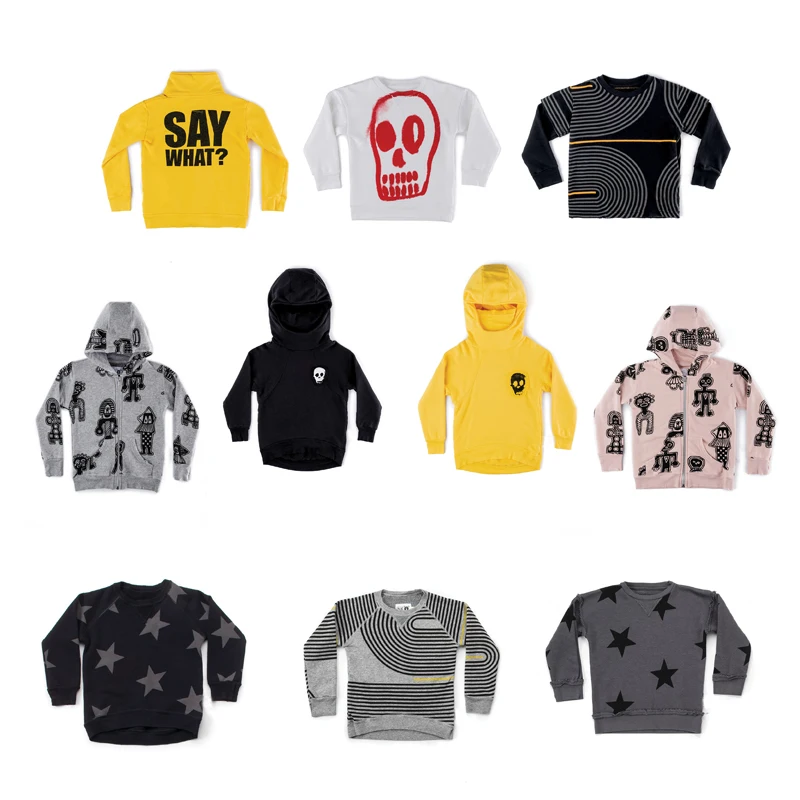 

2019 winter kids skull pattern hoodies sweatshirts girls clothing jackets coat boys clothing vestidos christmas