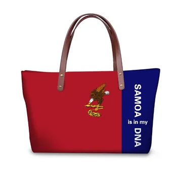 

Women Top-handle Bag American-samoa Print Female Large Shoulder Bags SAMOA IS IN MY DNA Travel Beach Totes Cats Hot Bolsa