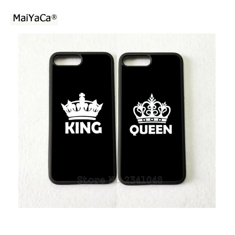 King and queen Лучшие друзья BFF любовь пара Силиконовые мягкие чехлы для телефона iPhone 5s